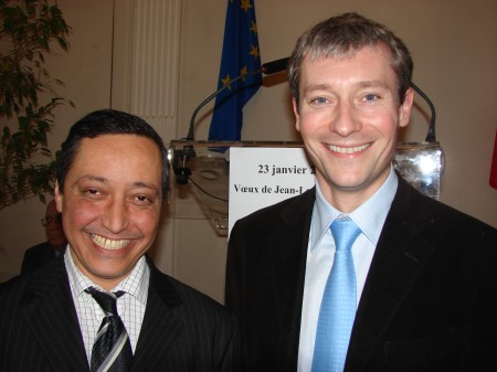 M. Laurent HENART avec M.Zakaria CHAKIB